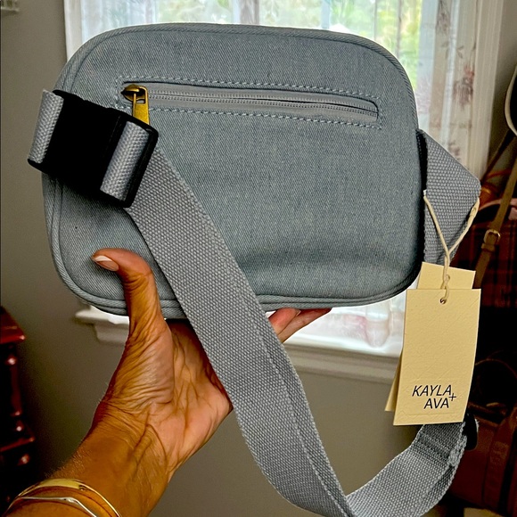 Gray Crossbody Bag